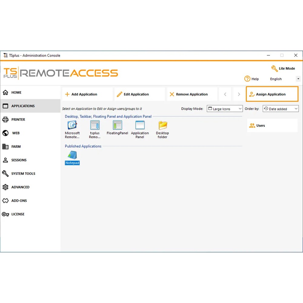 TSplus Remote Access Desktop edition + Support 1g do 25 korisnika