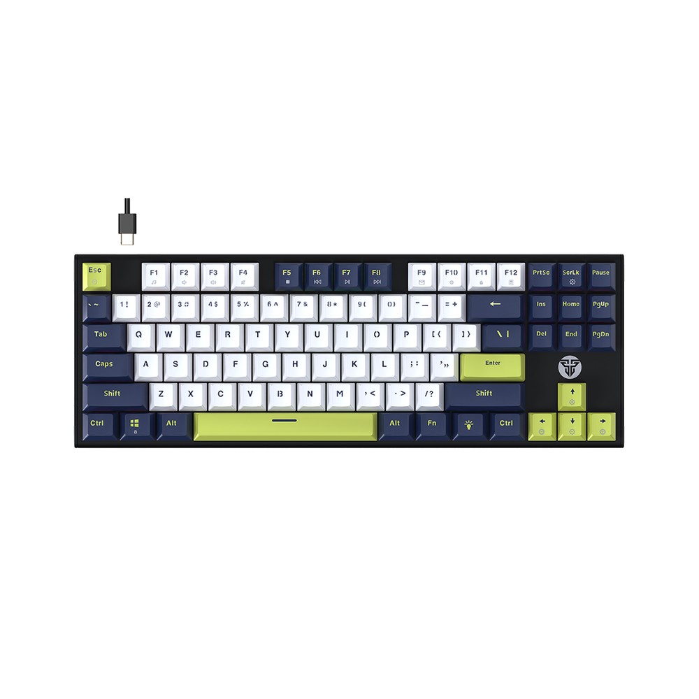 Tastatura Mehanicka Gaming Fantech MK877S RGB Atom 87S Mori bela (rosie switch)