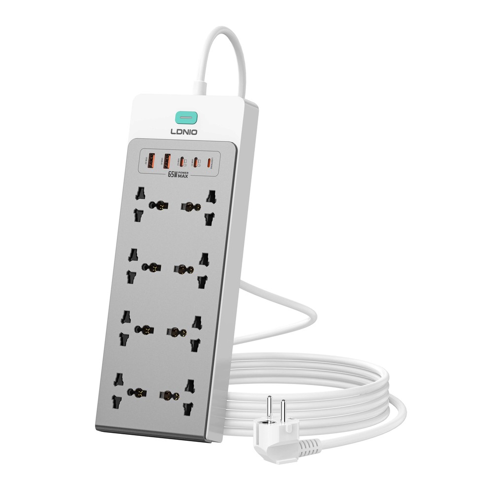 Produzni kabl LDNIO SC4 13-IN-1 8 uticnica 2xPD 2xUSB 1xLightning GaN 65W 2m