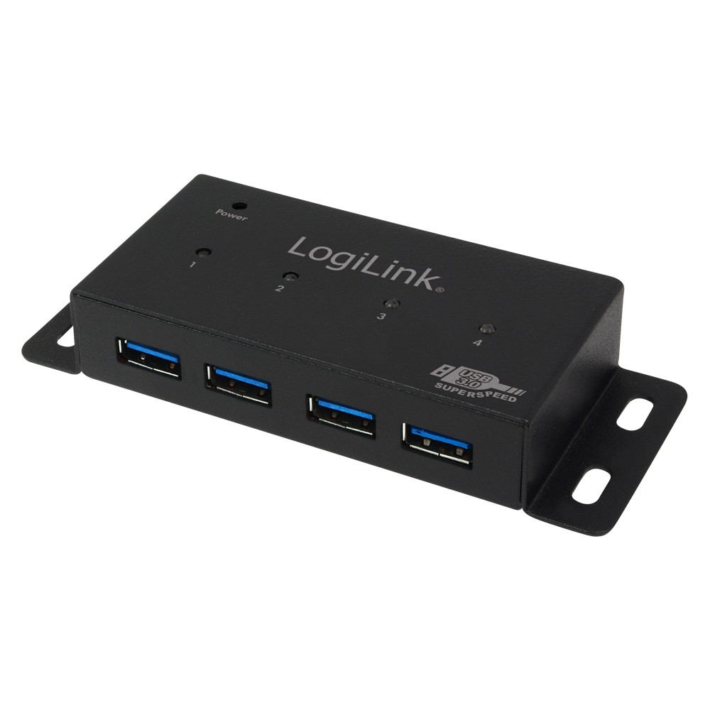 LogiLink UA0149 USB 3.0 4-Port Hub, 4xUSB 3.0, Mountable