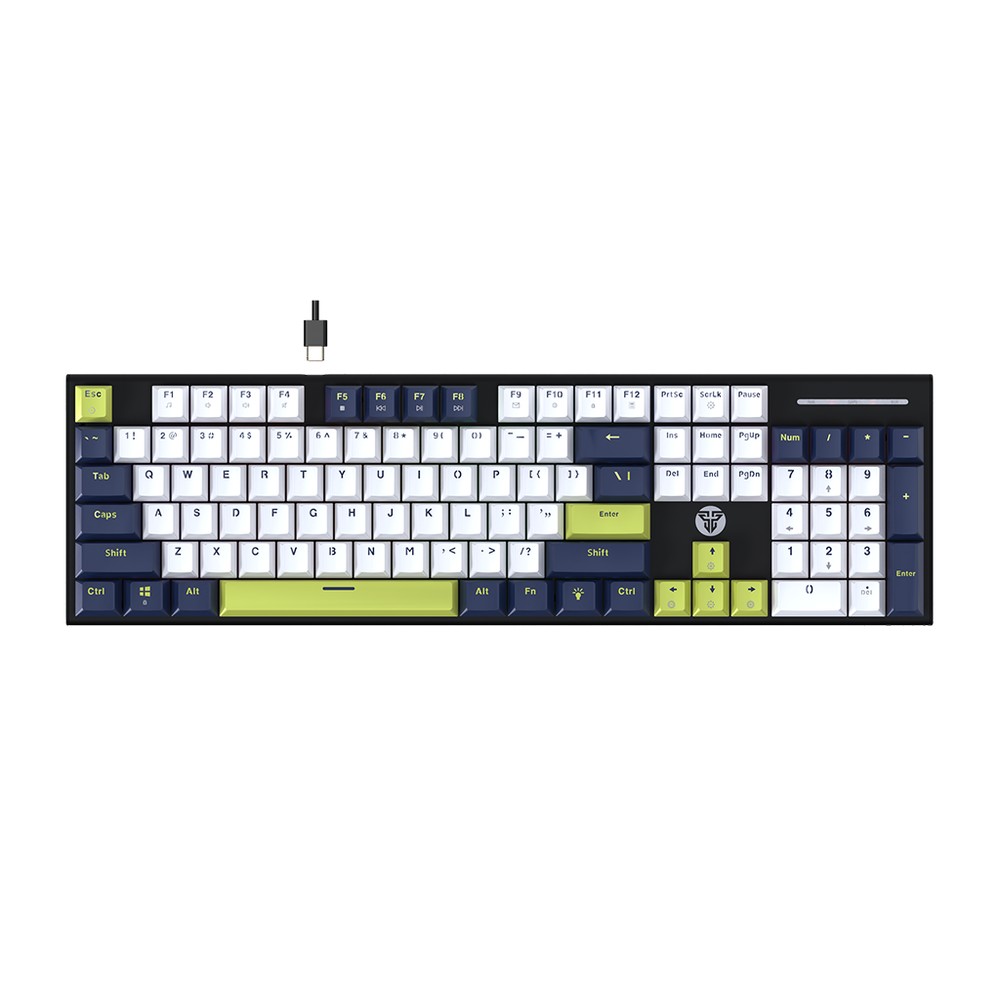 Tastatura Mehanicka Gaming Fantech MK878S RGB Atom 104S Mori bela (taro switch)
