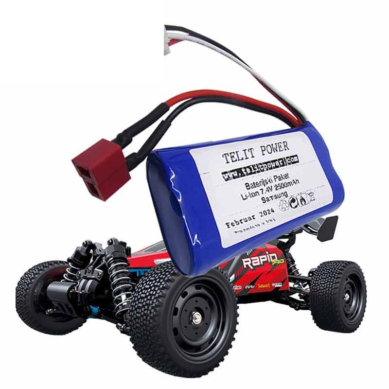 Baterija Li-Ion 7.4V 2500mAh za trkački auto 4WD SCY 16201