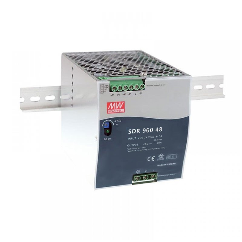 960W Industrijsko napajanje na DIN šini sa PFC funkcijom SDR-960-48 MEAN WELL