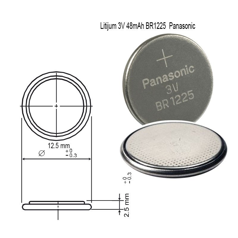 Litijum 3V BR1225 Panasonic