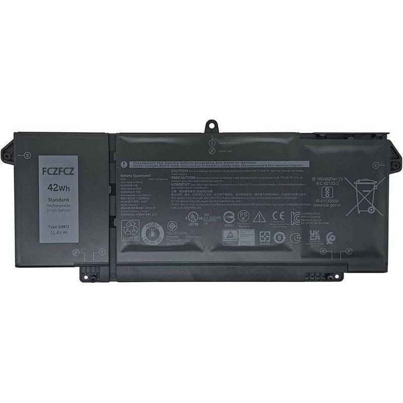 Baterija za Laptop Dell Latitude 5320 7320 7420 7520 Latitude 5320 2-in-1 42wh