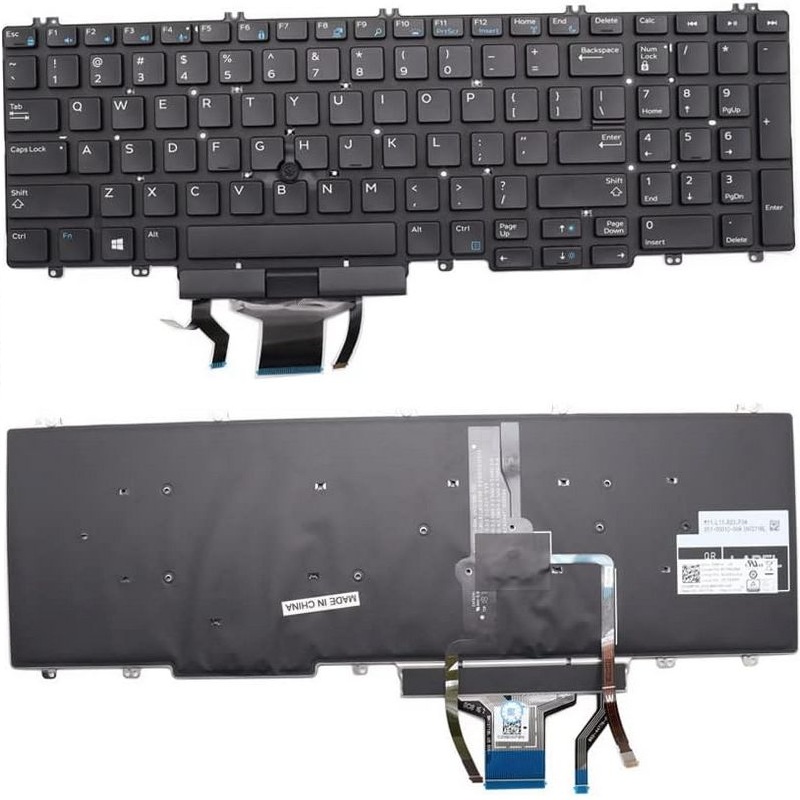 Tastatura za laptop Dell Precision 7540 7740 veliki enter, backlight
