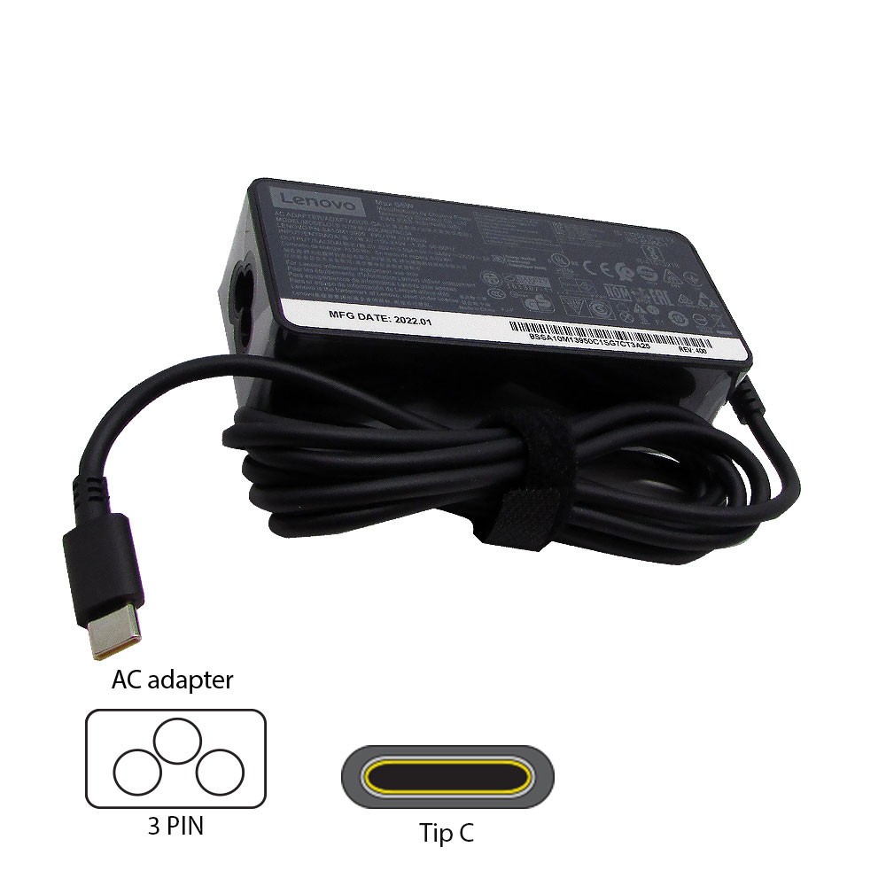 Lenovo 20V-3.25A (Tip C) 65W laptop adapter