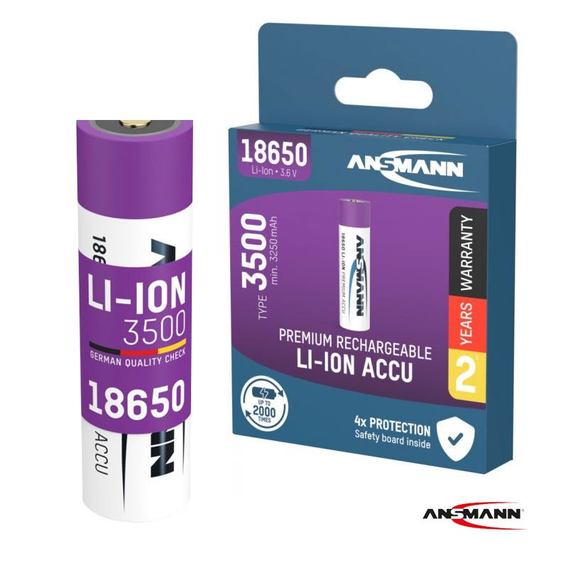 Punjiva Li-Ion 3.6V 3500mAh 18650 Ansmann
