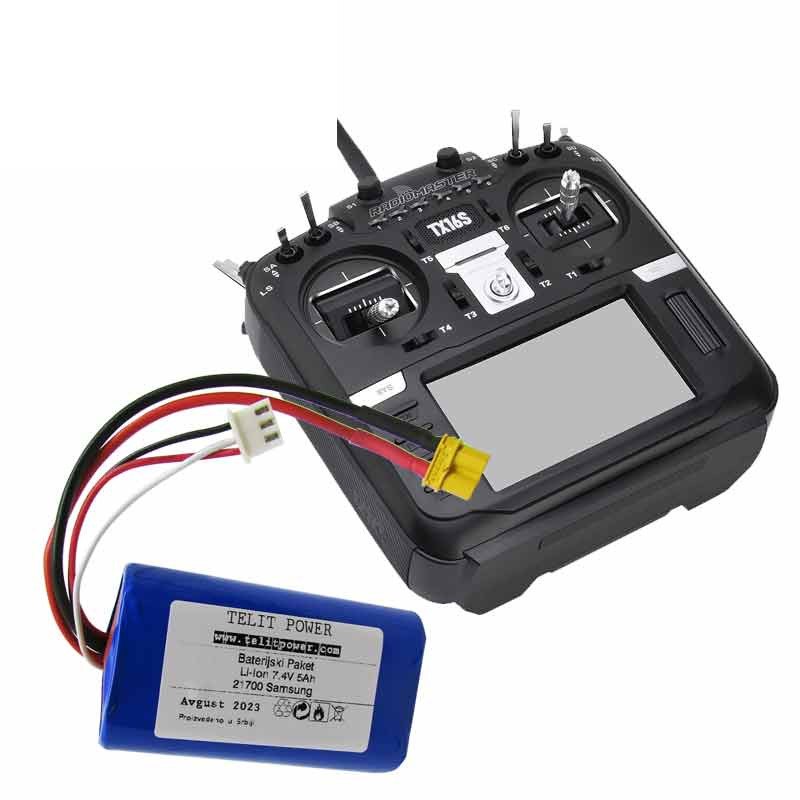 Baterija Li-Ion 7.4V 5000mAh za radio odašiljač drona RADIOMASTER TX16S i TX12S