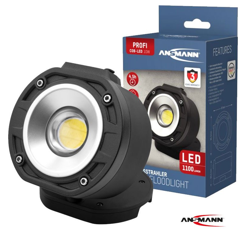 ANSMANN punjiva radna lampa FL1100R sa 10W COB LED