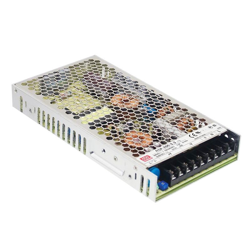 Mean Well RSP-200-3.3 – 200W industrijsko napajanje, 3.3V, PFC funkcija