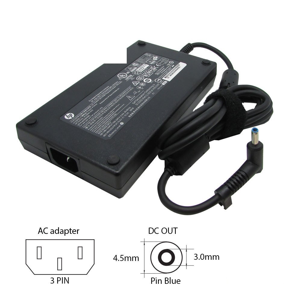 HP/Compaq 19.5V-10.3A (4.5×3.0 Pin-Blue) ADP-200HB BA (slim) laptop adapter