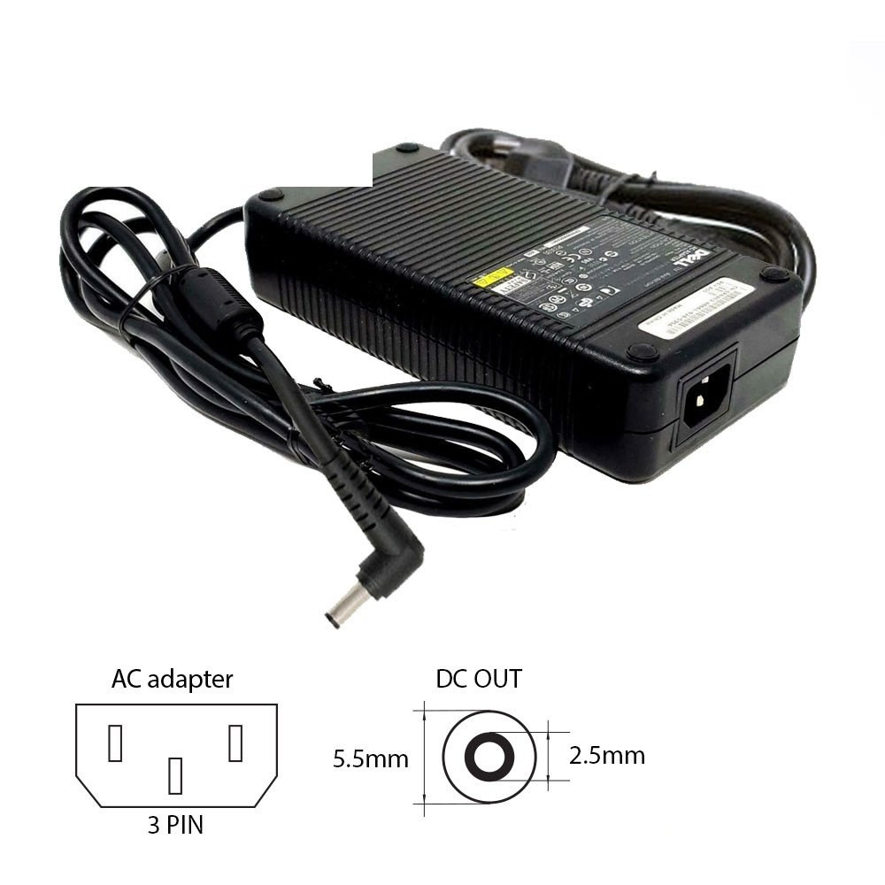 Dell 19.5V-11.8A (5.5×2.5) DA230PS0-00 230W laptop adapter