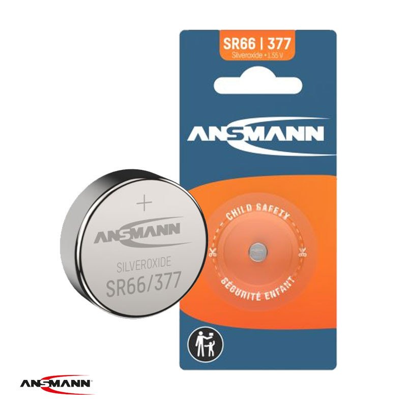 Srebro-Oksid baterija 1.55V SR66 / SR626 / 377 Ansmann