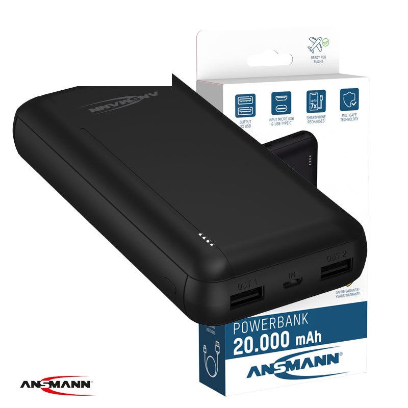 Powerbank 20000mAh PB212 - ANSMANN