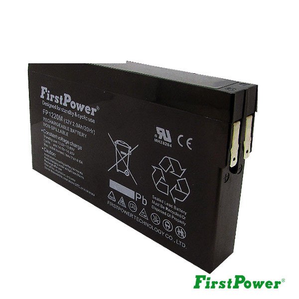 12V 2Ah FP1220M FIRSTPOWER Tab terminal