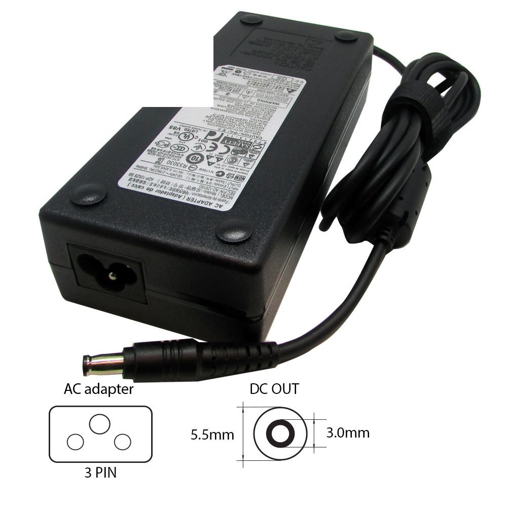 Samsung 19V-6.32A (5.5×3.0) ADP-120ZB BB 120W laptop adapter