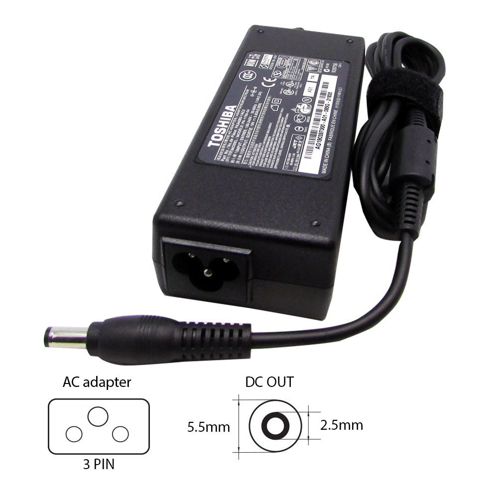 Toshiba 19V-3.95A (5.5×2.5) PA-1750-04 75W laptop adapter