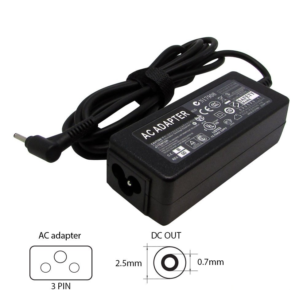 Asus 19V-2.1A (2.5×0.7) ADP-40PH AB 40W laptop adapter