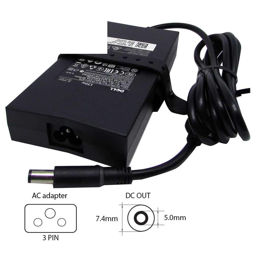 Dell 19.5V-7.7A (7.4×5.0) ADP-150RB B - slim laptop adapter