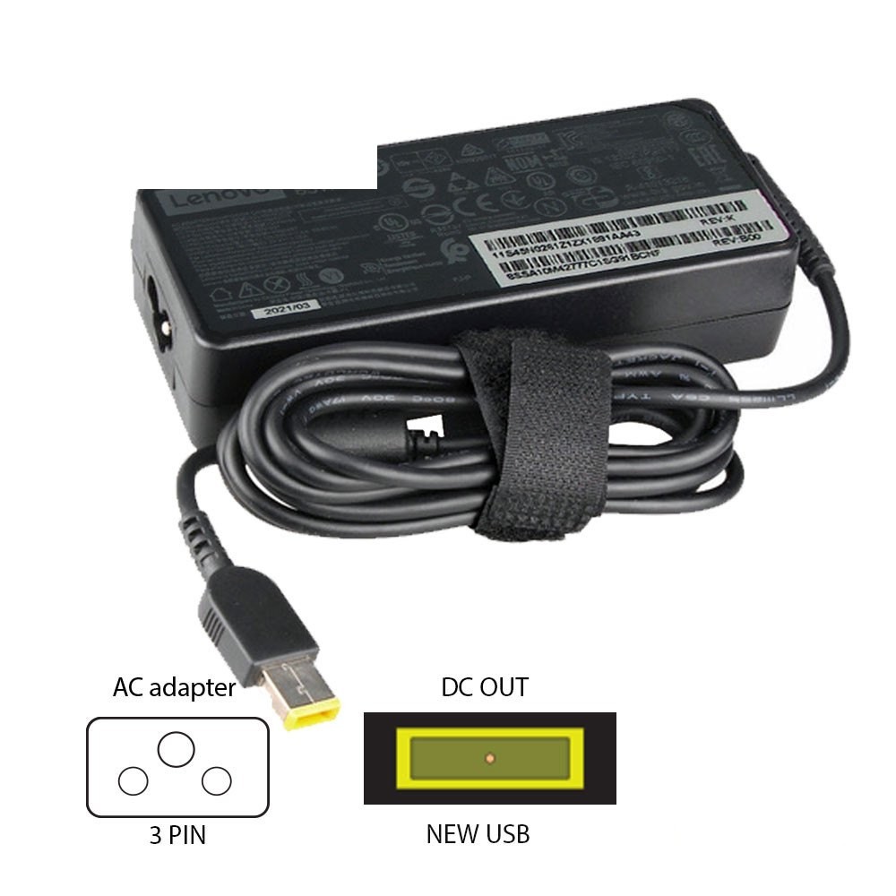 Lenovo 20V-3.25A (NEW USB) ADLX65NCC3A 65W laptop adapter