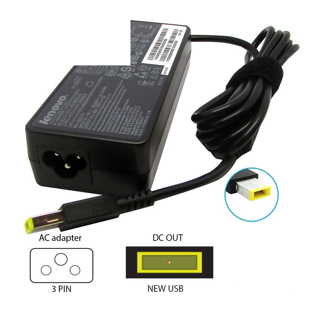 Lenovo 20V-4.5A (NEW USB) 90W laptop adapter