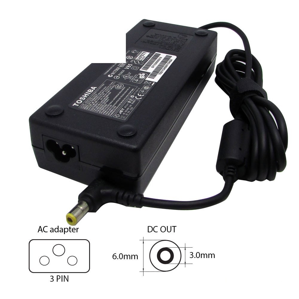 Toshiba 19V-6.3A (6.3×3.0) 120W-TS08 laptop adapter