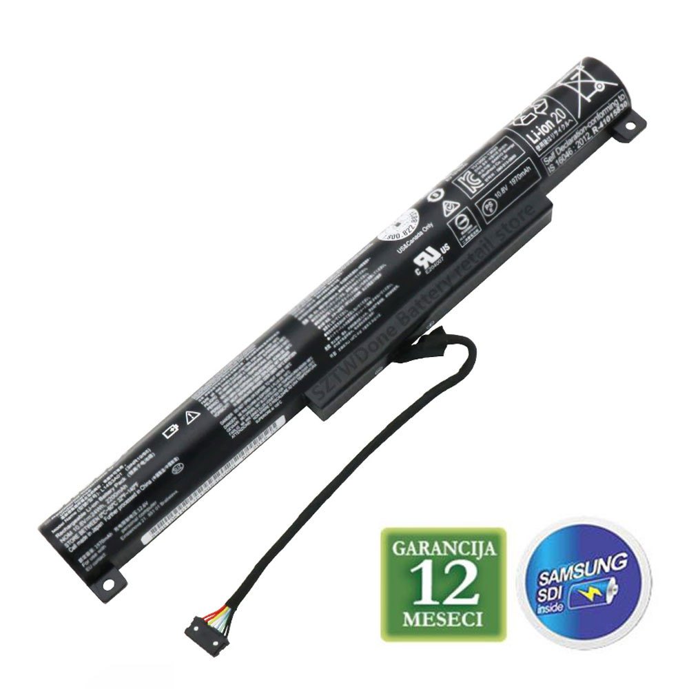 Baterija za laptop  LENOVO IdePad 100-15IBY / L14S3A01 10.8V 24Wh / 2200mAh