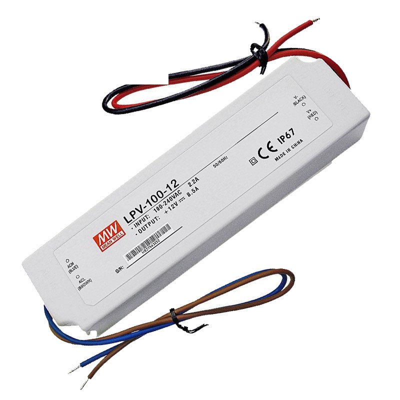 Mean Well LPV‑100‑12 – LED napajanje 102W, 12VDC, IP67
