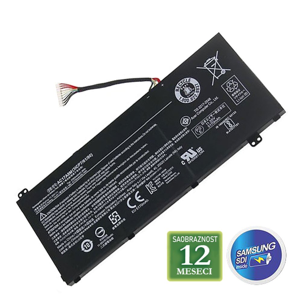 Baterija za laptop ACER Spin 3 SP314 / AC17A8M 11.55V 61.9Wh  ( 5360mAh )