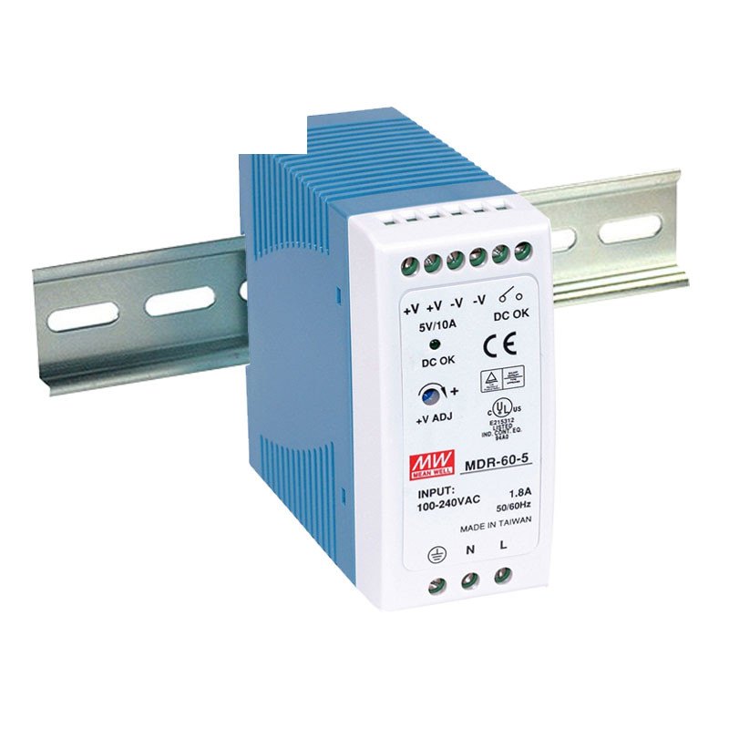 50W Industrijsko napajanje na DIN šini  MDR-60-5 MEAN WELL