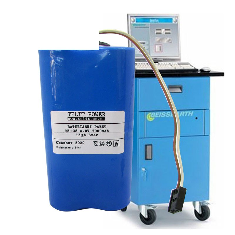Baterija NICD 4.8V 5000mAh za BEISSBARTH mašinu za reglažu trapa