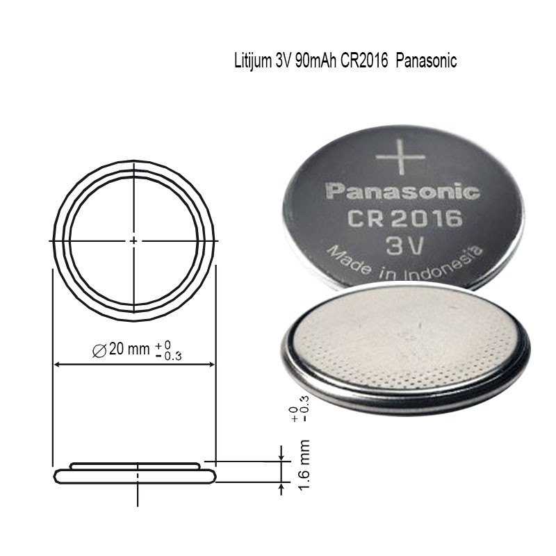 Litijum 3V CR2016 Panasonic