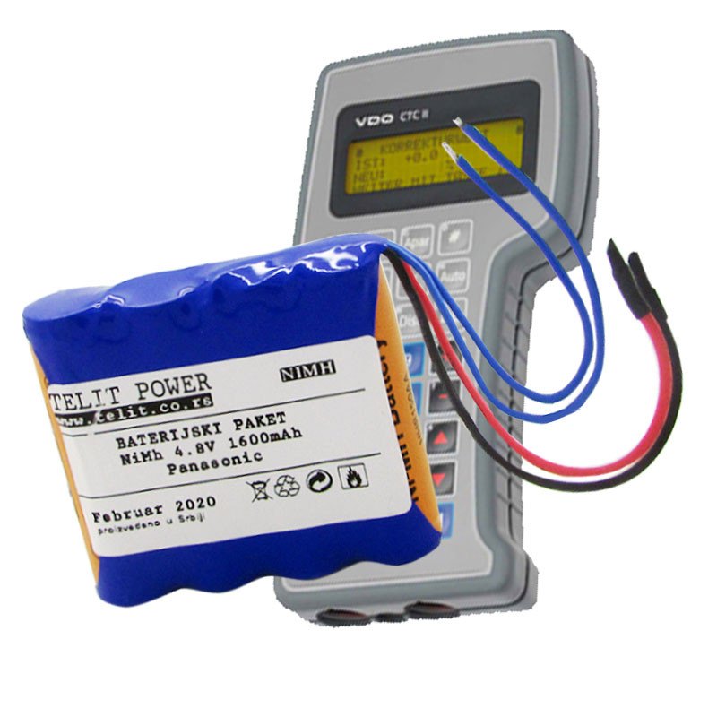 Baterija NiMH 4.8V 1600mAh  za COMPACT TEST COMPUTER VDO CTC II