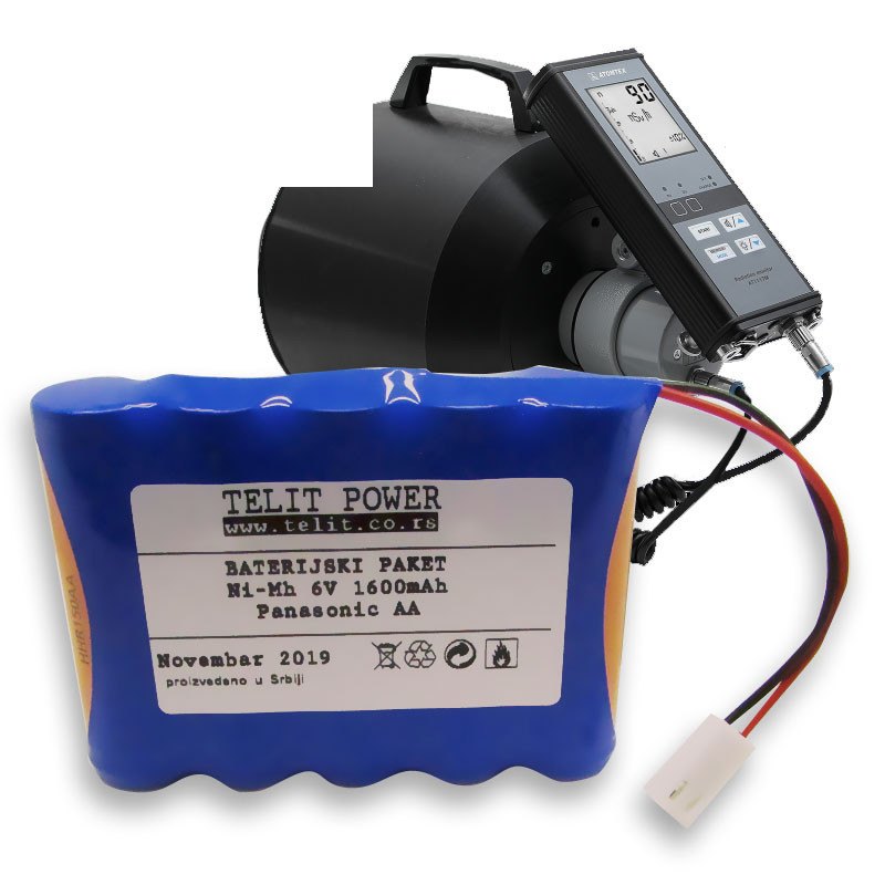 Baterija NiMH 6V 1600mAh za ATOM TEX AT1117M monitor radijacije