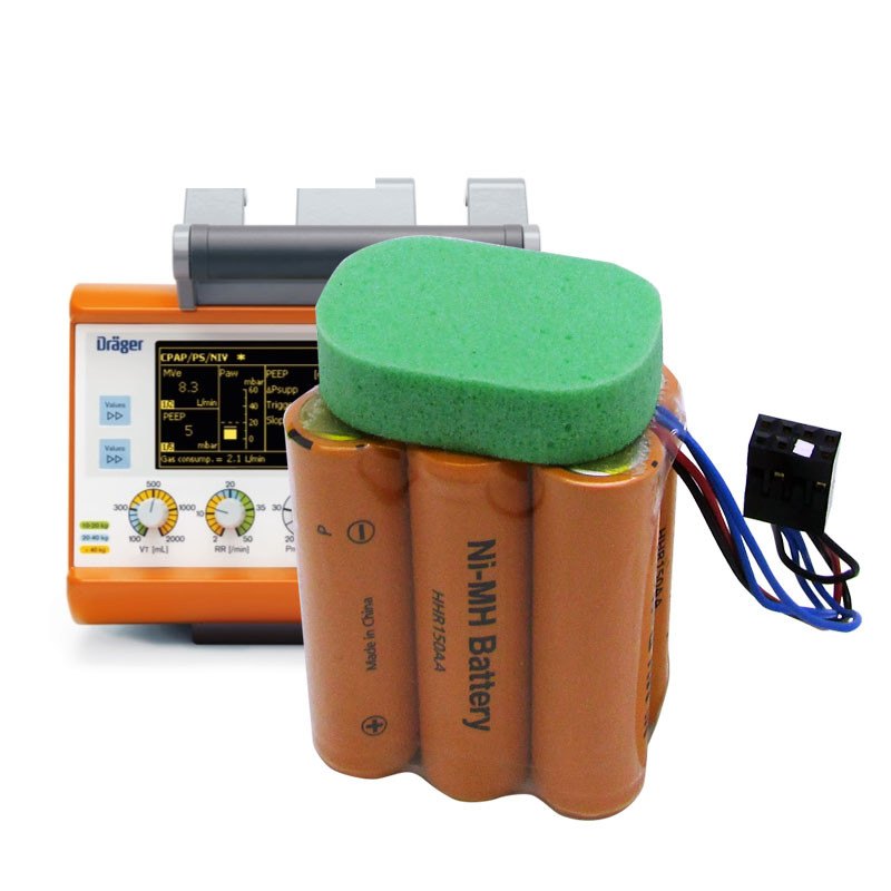 Baterija NiMH 7.2 1600mAh Panasonic za SIEMENS RESPIRATOR DRAGER OXYLOG 2000