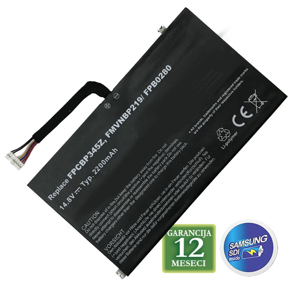 Baterija za laptop FUJITSU UH572 / BP345Z  14.8V 42Wh