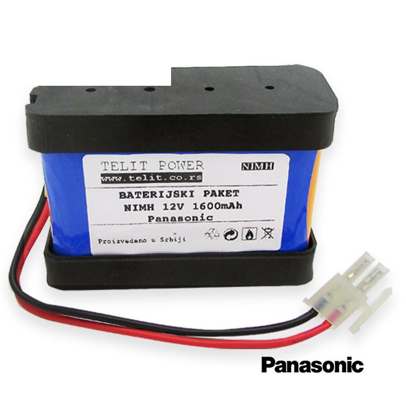 Baterija NiMH 12V 1600mAh Panasonic  za BESAM UNISLIDE II automatska vrata