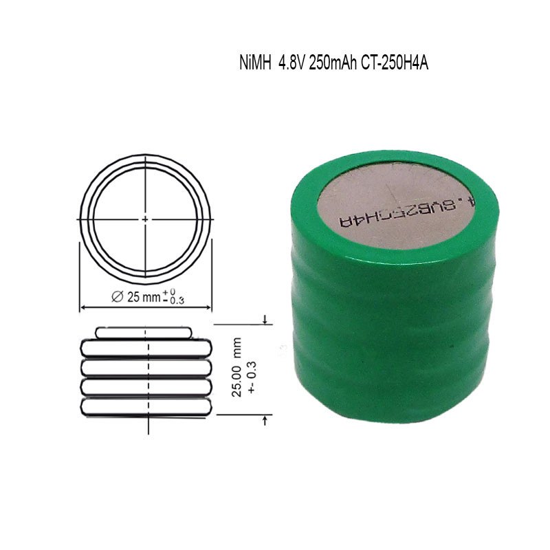 Dugmetna baterija NiMH CT-250H4A 4.8V 250mAh