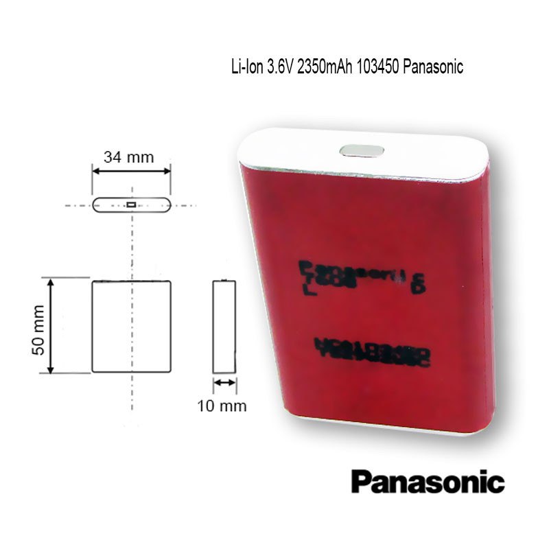 Li-Ion NCA103450A 3.6V 2350mAh Panasonic