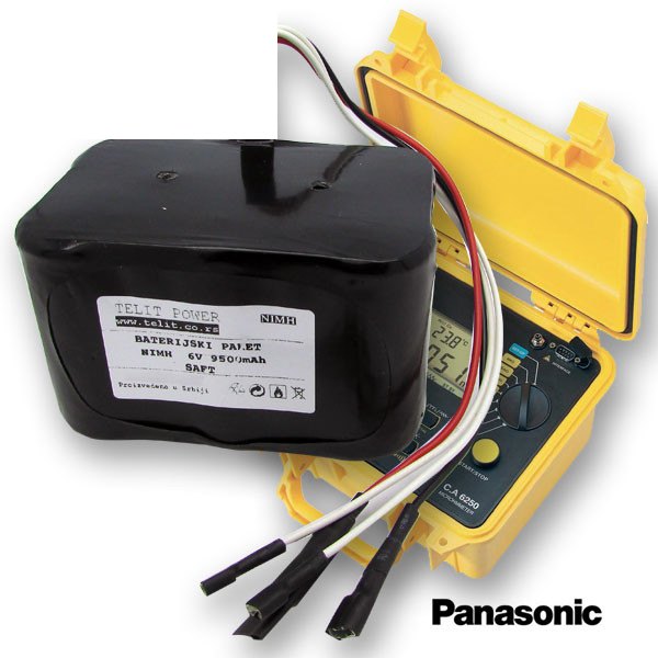 Baterija za CHAUVIN ARNOUX TIP 6250 NiMH 6V 9500mAh SAFT
