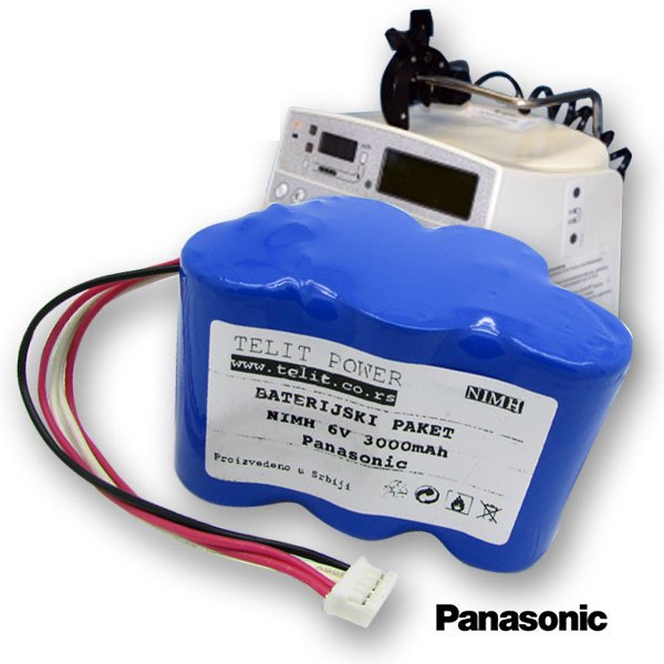 Baterija  za FRESENIUS MCM440 PT NiMH 6V 3000mAh Panasonic