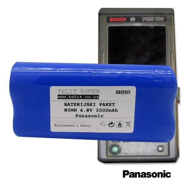 Baterija za FLUKE dvokanalni osciloskop BOSCH PMS100 NiMH 4.8V 3000mAh Panasonic