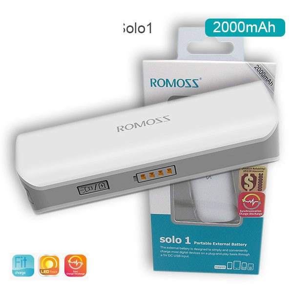 Power Bank Solo 1  ROMOSS 2000mAh