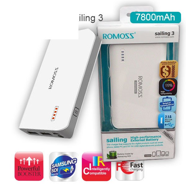Power Bank Sailing 3  ROMOSS 7800mAh