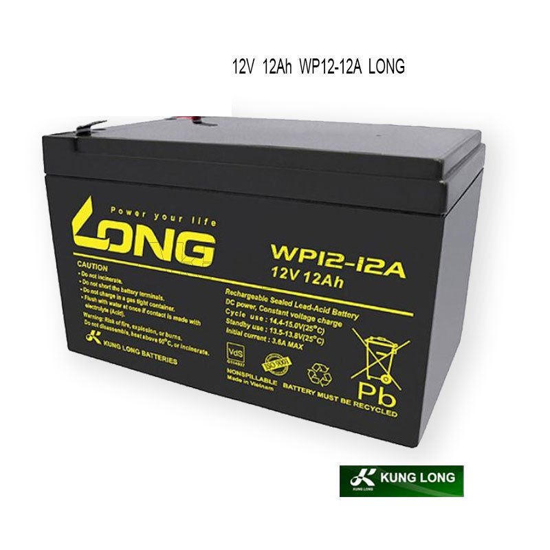 Akumulator 12V 12Ah WP12-12A LONG F2