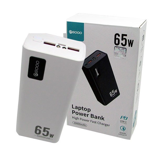 Powerbank PSOOO 65W 30000mAh brzi punjač