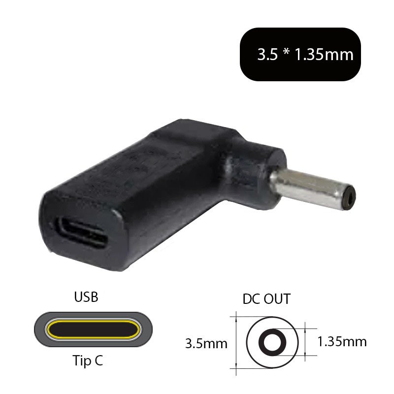 Laptop adapter za napajanje - DC konektor USB-C na 3.5x1.35mm