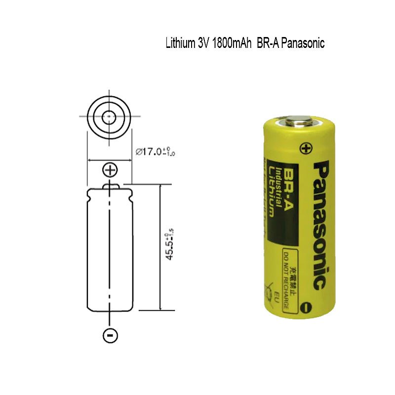 Panasonic BR-A litijumska baterija 3V (BR17455)– Industrijska pouzdanost