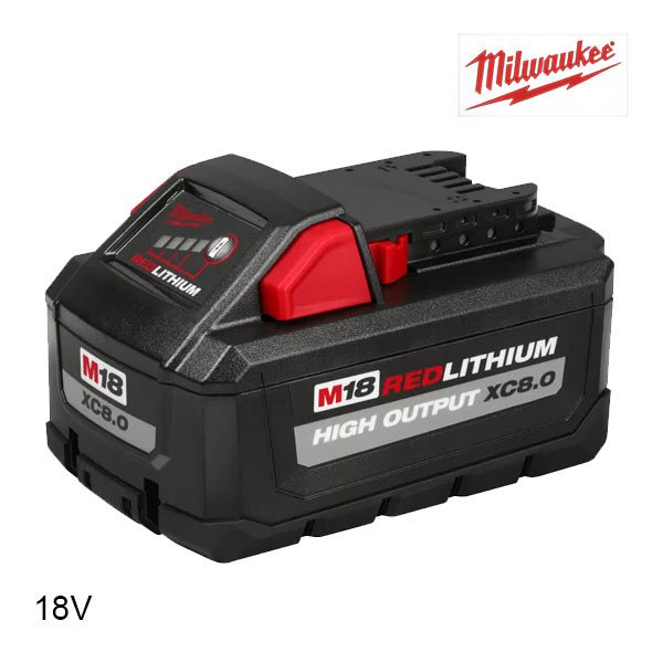 Milwaukee REDLITHIUM M18 High Output 10Ah – 18V Li-Ion baterija